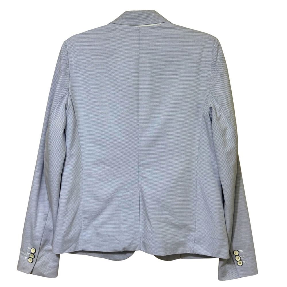 Gap Academy Classic Blazer Jacket Blue White Stripe Womens 4 - Picture 2 of 12